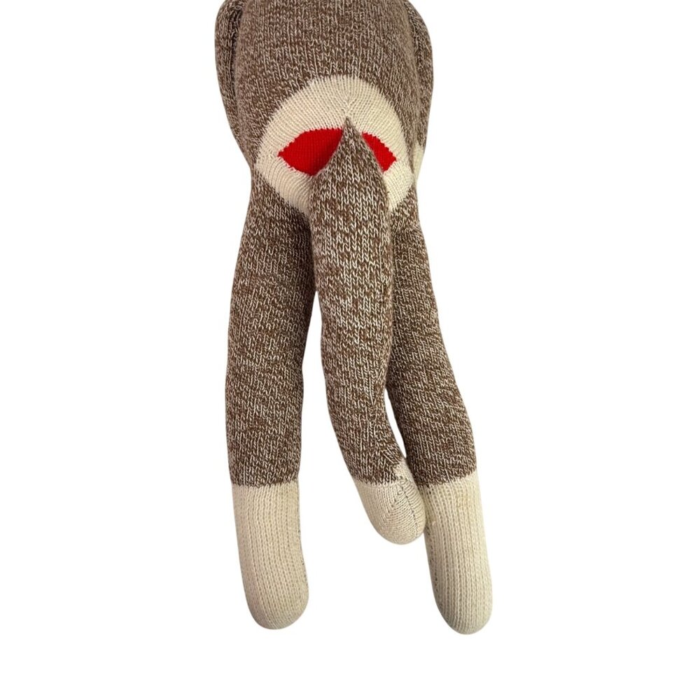 Ozark Mountain Kids Sock Monkey Plush Brown & Cream 20 Inches Stuffed Animal VTG - Picture 6 of 11